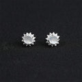 Sunburst Moonstone Earrings