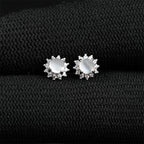 Sunburst Moonstone Earrings
