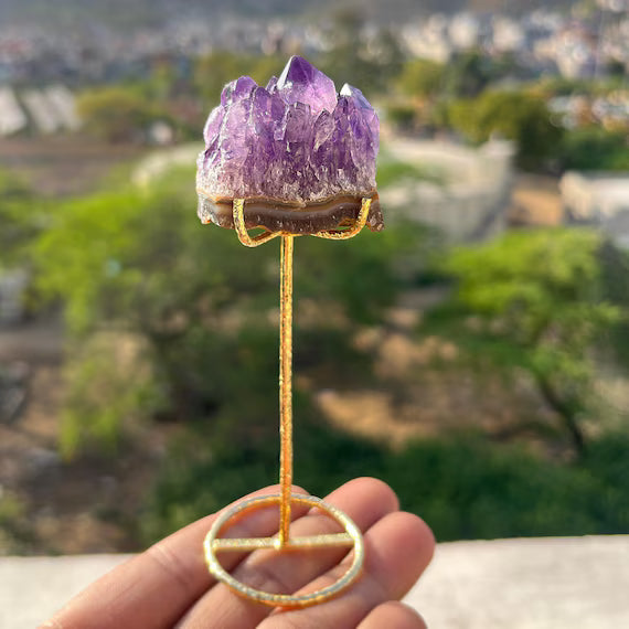 Raw Amethyst Display piece table top